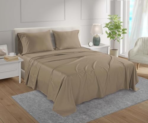 Deep Pocket Queen Sheets set, 100% Cotton Sheets Queen Size set - Image 2