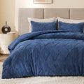EXQ Home Tufted Diamond Comforter Set Full, 3 Pieces Bed Set, Dark Blue by EXQHomeTexitleCoLtd