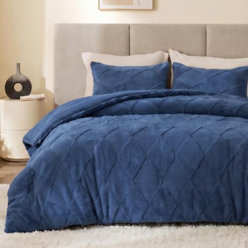 EXQ Home Tufted Diamond Comforter Set Full, 3 Pieces Bed Set, Dark Blue by EXQHomeTexitleCoLtd