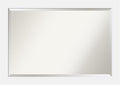 Amanti Art White Bathroom Mirror for Over Sink, 29x41 Corvino White Rectangle Vanity Mirror, Large Modern Contemporary Wood Frame, Hangs Horizonally and Vertically, Bathroom Wall Decor, Beveled Edge