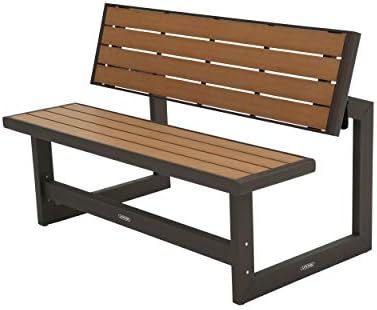 LIFETIME 60054 Convertible Bench / Table, Faux Wood Construction by Lifetime