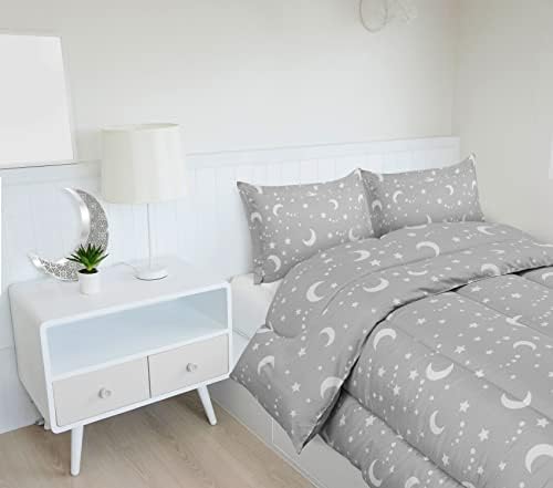 Utopia Bedding 3 Pc Kids Twin Comforter Set, Moon Star - Image 5