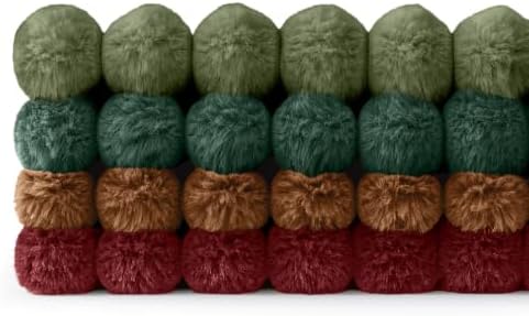 MIULEE Christmas Green Faux Fur Plush Decorative Throw Pillow Covers 18x18 - Image 7