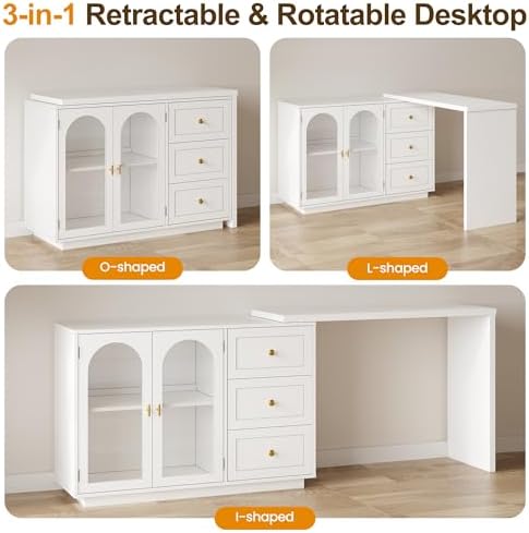 RoyalCraft 83" Makeup Vanity Desk - Image 3
