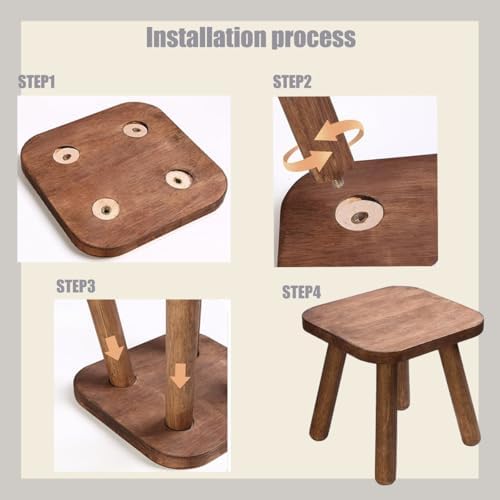 Wooden Step Stool, Plant Stool, Small Wooden Stool - Image 4