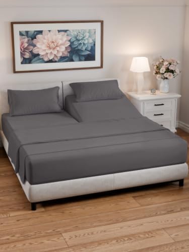 Flex Top Split Head King 4 Piece Sheet Set - Image 2