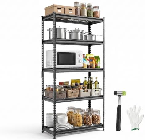 VEVOR Storage Shelves, 5-Tier 2000 lbs Garage Shelving 36 x 16 x 71.4 in by VEVOR