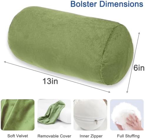 Round Cylinder Bolster Pillow - Image 2