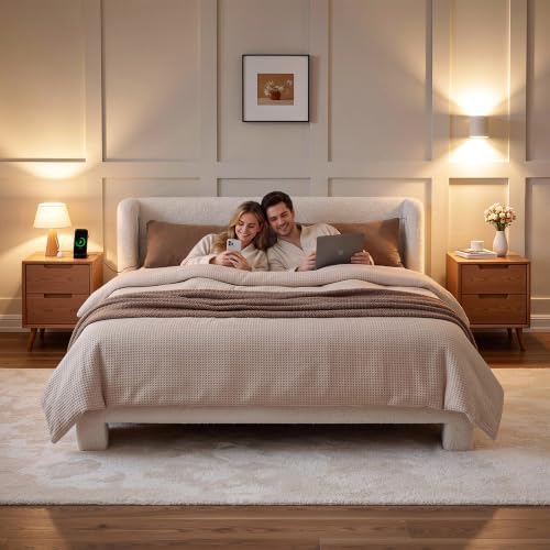 LIKIMIO Queen Bed Frame with USB Ports - Image 5