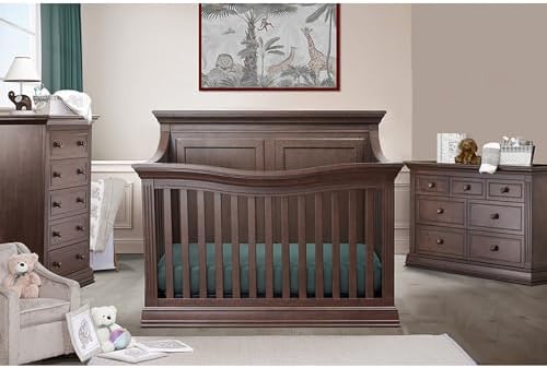 Sorelle Providence Flat Top 4-in-1 Convertible Crib – Toddler & Full-Size Bed - Image 2
