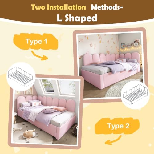 Merax Twin Size Upholstered Lift Up Sofa Day Bed - Image 3