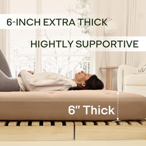 ZonLi Japanese Floor Futon Mattress 100% Cotton Washable Cover Foldable - Image 2
