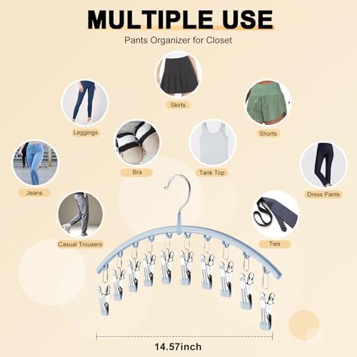Volnamal Legging Organizer for Closet, Metal Yoga Pants Hanger w/Rubber Coated - Image 5