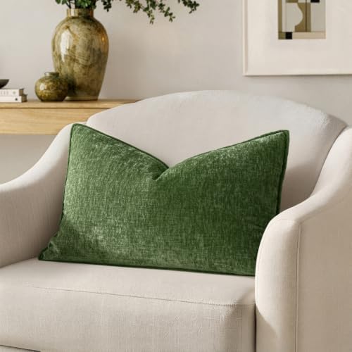 MIULEE Chenille Lumbar Throw Pillow Covers - Image 3