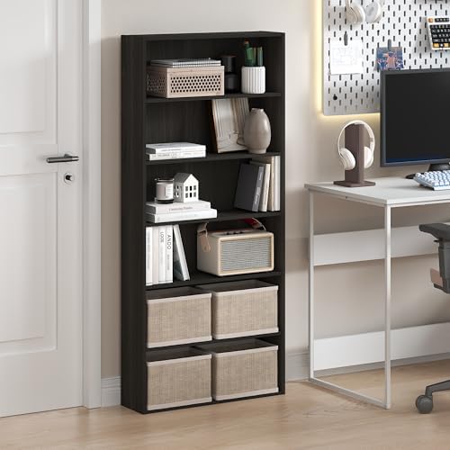 Furinno Basic Book Shelf, 6-Tier Bookcase - Image 2