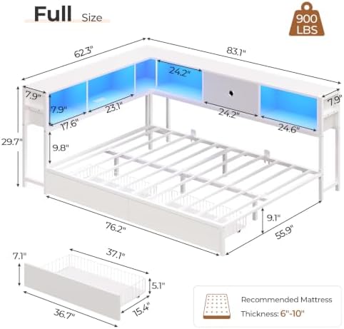 Hasuit Corner Full Bed Frame - Image 2