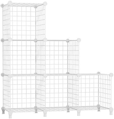 AWTATOS Wire Cube Storage, 6 Cube Closet Organizer Storage Shelf by AWTATOS
