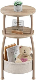 Small Side Table with Storage Basket by designyourhome