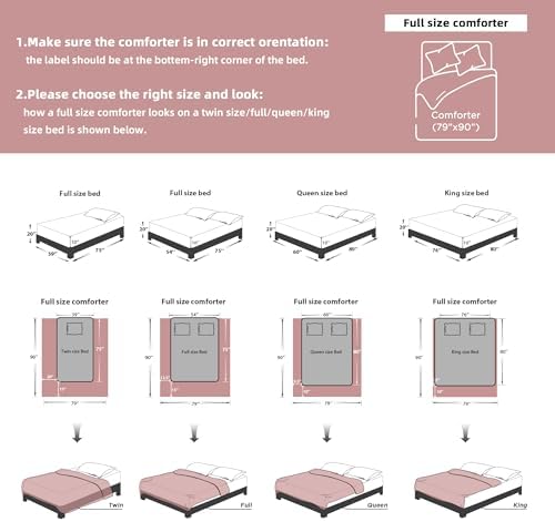 Litanika Full Size Comforter Set, 3 Pieces Blush Tufted Boho Bedding Set - Image 7