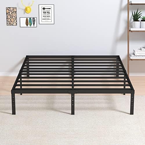 King Size Bed Frame, 12 Inch Heavy Duty King Platform Bed Frame by Maenizi