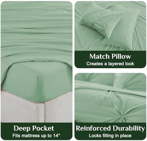 JOLLYVOGUE California King Comforter Set 7 Pieces - Image 5