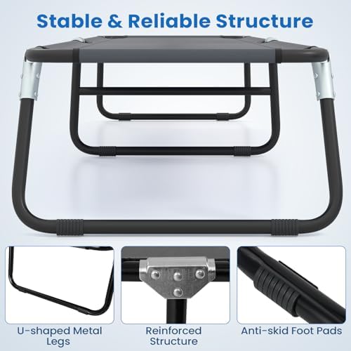 GYMAX Folding Camping Cot, Portable Ultralight Compact Sleeping Cot Bed - Image 4