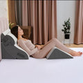 Kolbs 4pcs Orthopedic Bed Wedge Pillow Set | Stylish Chic Plush Velvet Cover | by Kolbs