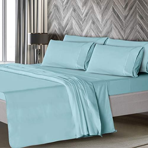 Mueller Luxury 6 PC Full Size Bed Sheets, Super Soft, Deep Pocket up to 16" - Image 3