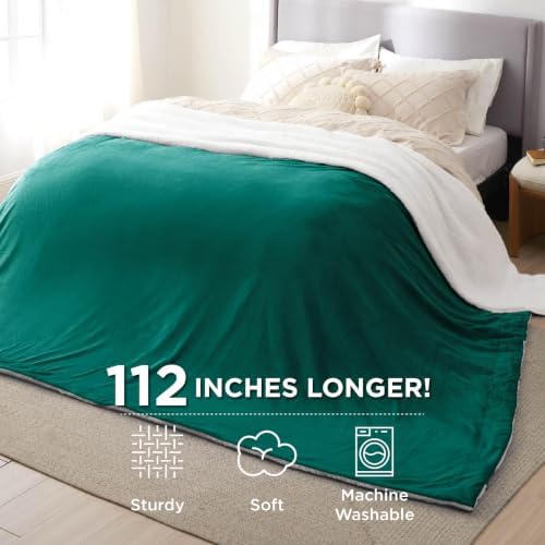 Bedsure GentleSoft Sherpa Fleece Cal King Blankets - Image 3