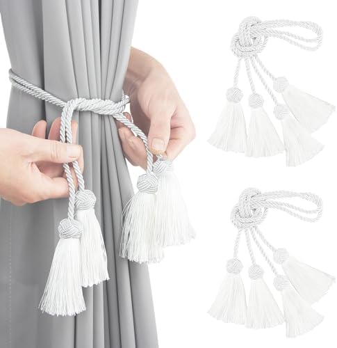 Elegant Tassel Curtain Tiebacks Rope Curtain Tie Backs by CurtainTiebacks