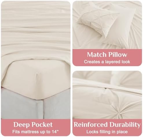 JOLLYVOGUE King Size Comforter Set 7 Pieces - Image 5