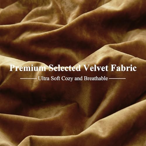 Crushed Velvet Comforter Set Queen Size 5 Pieces Soft Bedding - Image 5