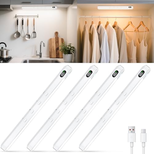 WILLED Under Cabinet & Closet Lights, Motion Sensor, Rechargeable, 3 Color Temps by WILLED