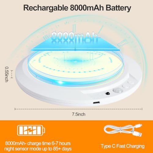 Rechargeable Ceiling Light Motion Sensor Closet Light Battery Operated - Image 5