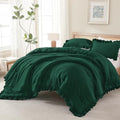Andency Dark Green Queen Comforter Set by Andency