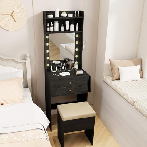 CHARMAID Small Vanity Desk by CHARMAID