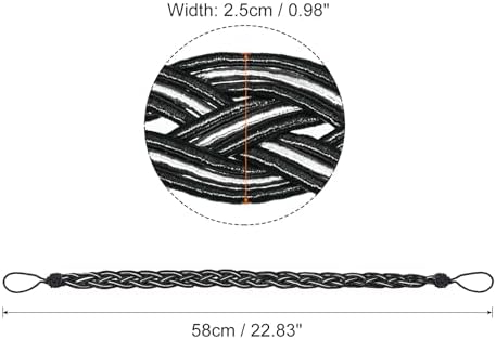 uxcell 4Pcs Curtain Tiebacks, 58cm/23 Braided Drapery Holdback Holder - Image 2