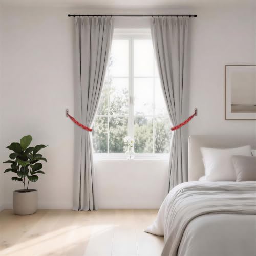 NICEEC 4 Pack Natural Cotton Rope Curtain Tiebacks Elegant Boho Style - Image 6