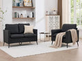 TYBOATLE Leather Loveseat Sofa and Accent Chair Set by TYBOATLE