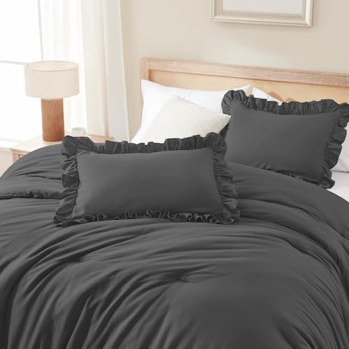 Andency Oversized King Ruffle Comforter Set - Image 3