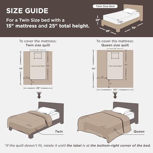 Bedsure Twin Size Quilt, Lightweight Comforter Set - Image 6