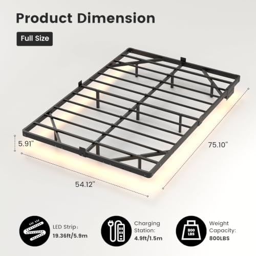 Liians Full Floating Bed Frame - Image 2