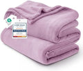 Bedsure GentleSoft Fleece Blankets King Size Light Purple by BEDSURE