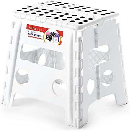 13 Inch Folding Step Stool, Holds 300 lb, by ACSTEP