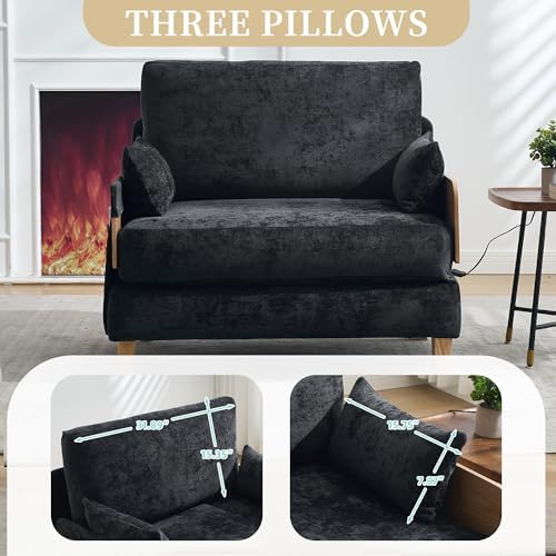 GDFStudio Foldable Sofa Bed Recliner, 3-in-1 Convertible Sleeper Sofa - Image 6