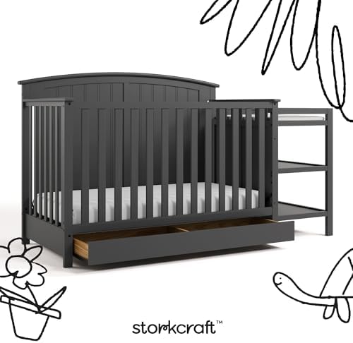 Storkcraft Steveston 5-in-1 Convertible Crib & Changer - Image 6