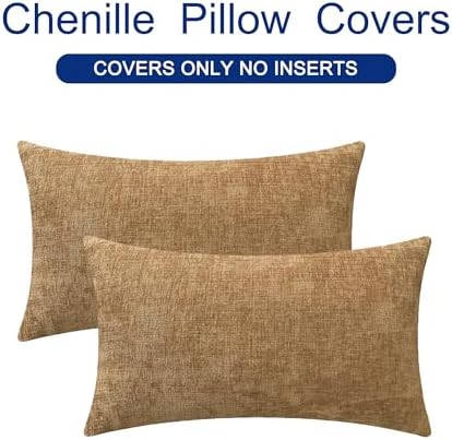 CaliTime Decorative Couch Throw Pillow Covers 20 X 12 Inches Apricot Brown - Image 6