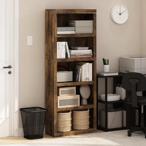 Furinno Rail Book Shelf, 5-Tier Bookshelf - Image 2