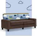 Serta Palisades 78" Track Arm Sofa, Easy Care Polyester, Soft Pillow Back by Serta