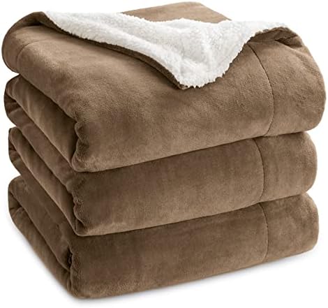 Bedsure GentleSoft Sherpa Fleece Blankets King Size by BEDSURE